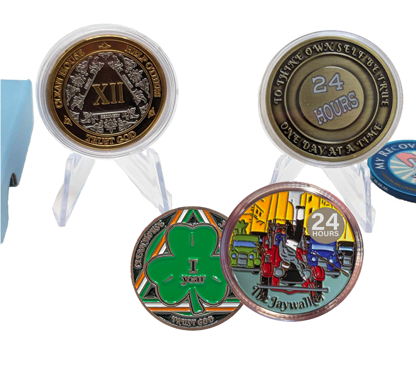 Exclusive Offer: Choose Any 5 AA Medallions for $65 – Perfect Sobriety Gift Set!
