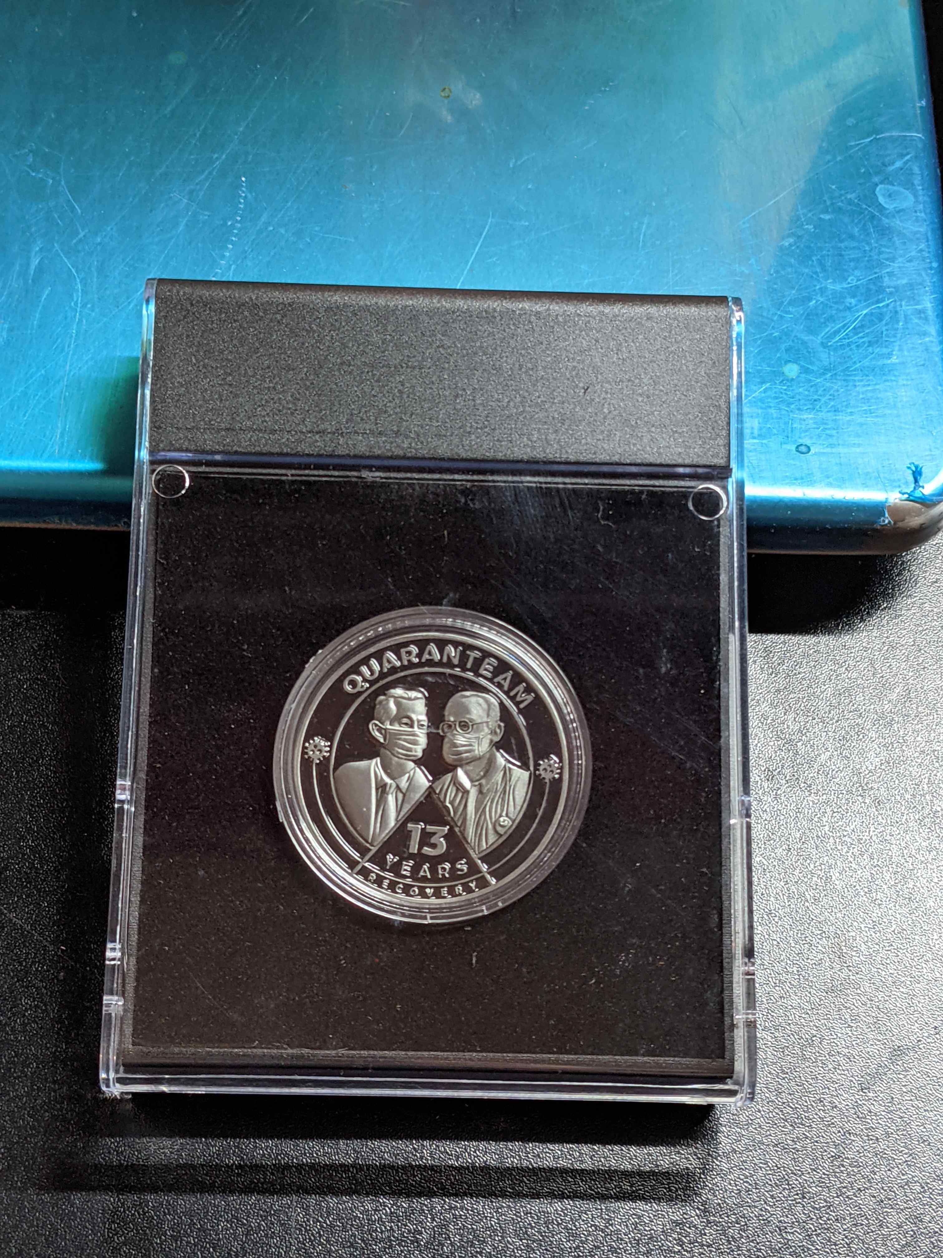 Red and Black Coin Case Holders