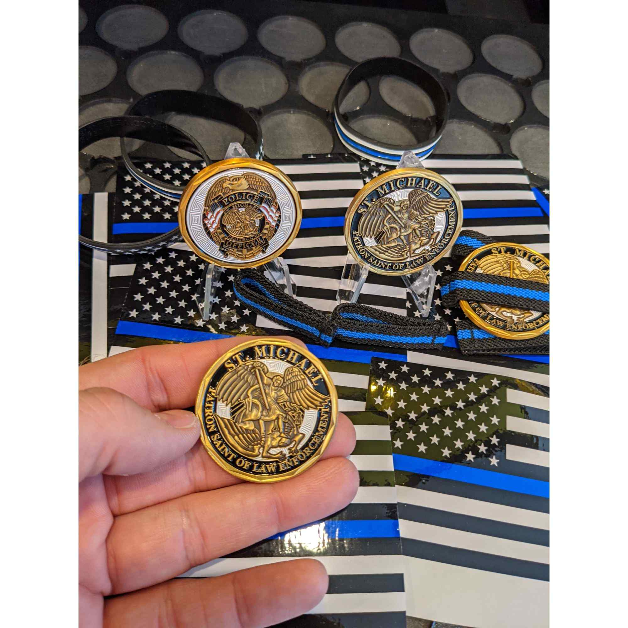 Saint Michael Patron Saint of Police Officers Medallion Police Coin