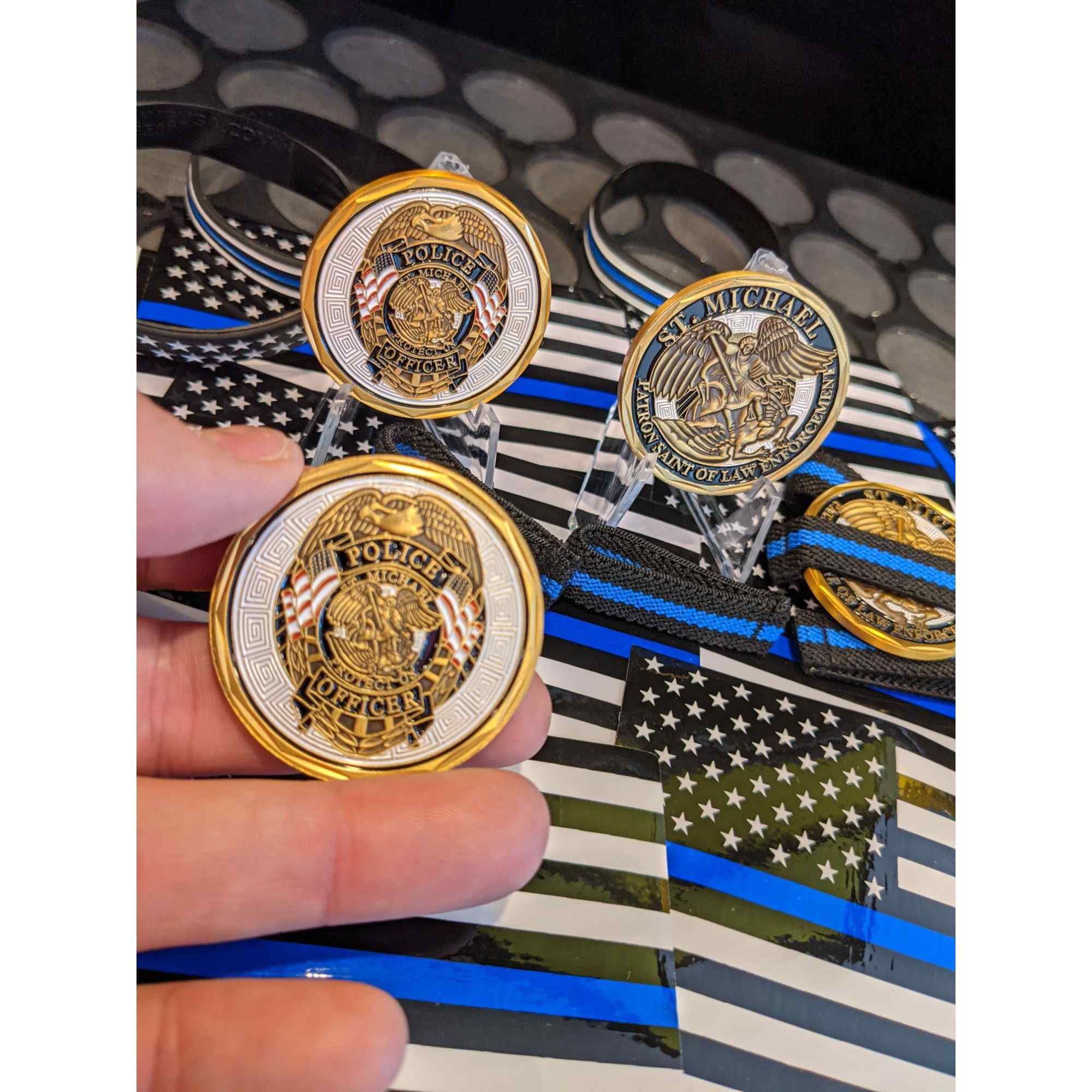 Saint Michael Patron Saint of Police Officers Medallion Police Coin