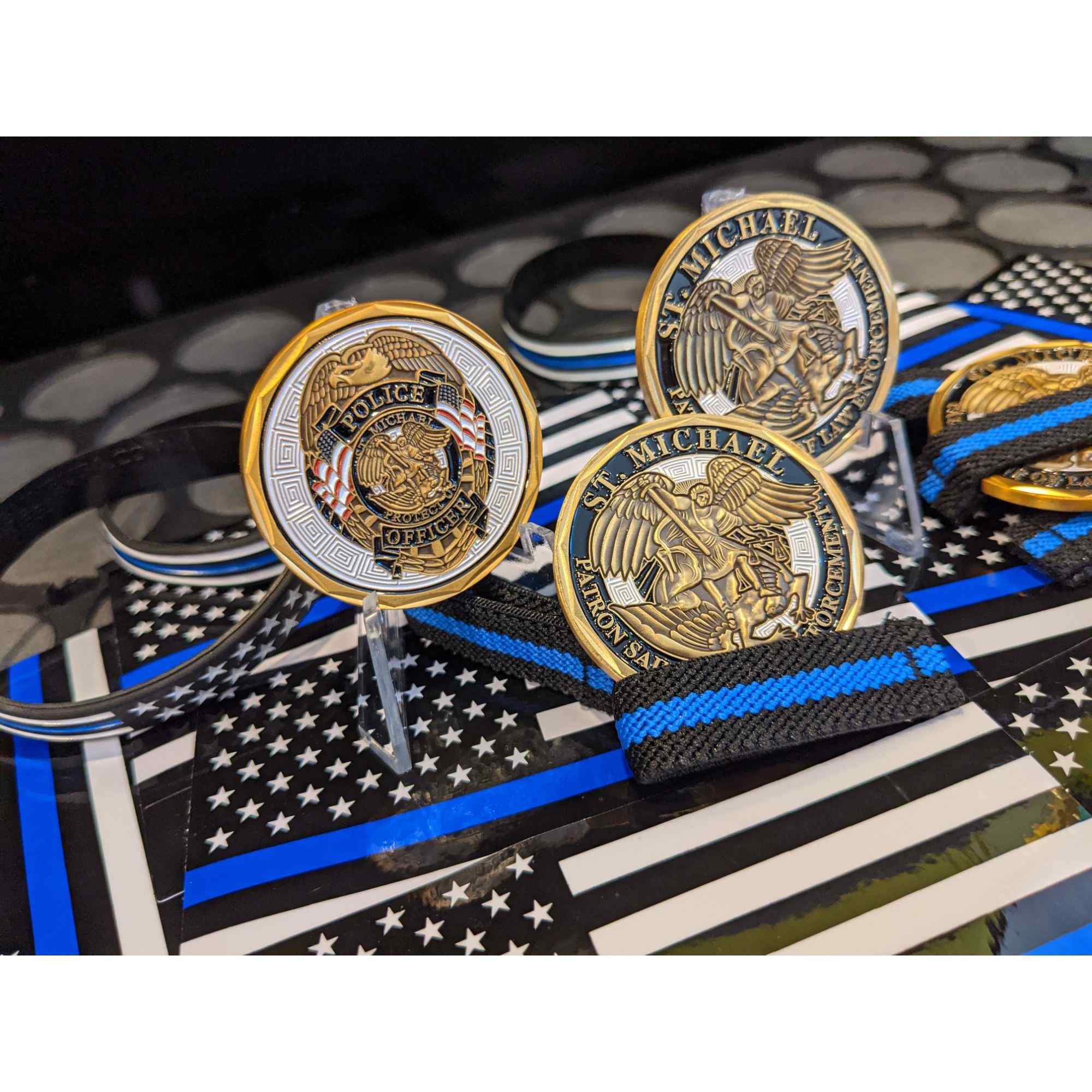 Saint Michael Patron Saint of Police Officers Medallion Police Coin