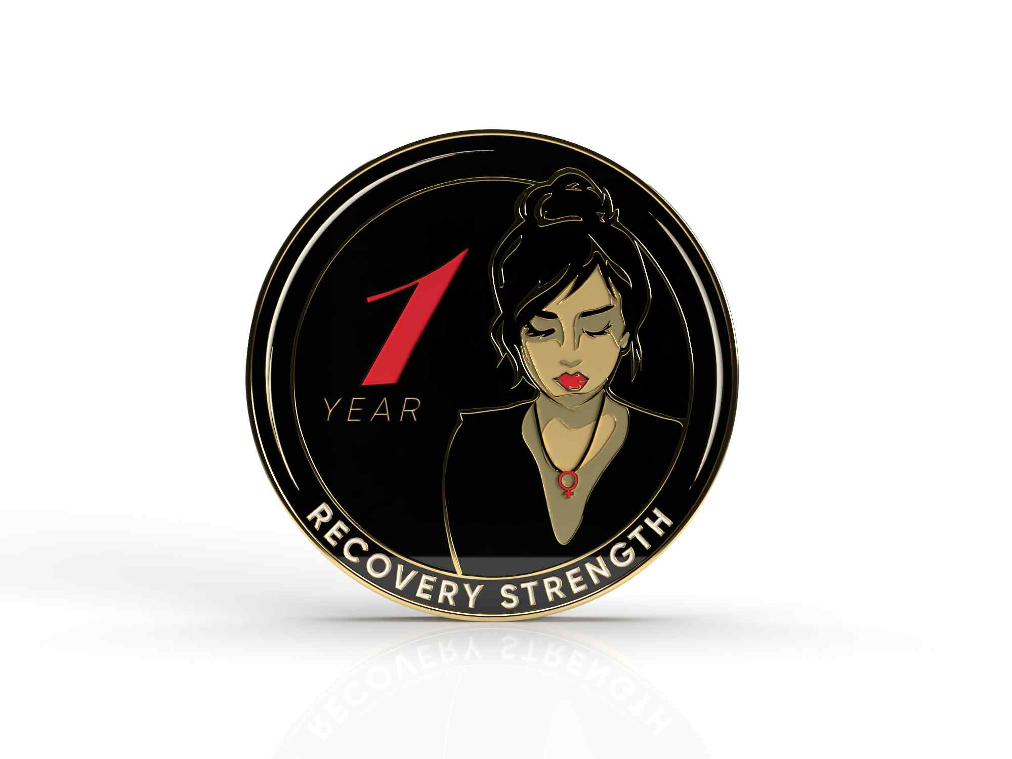 Women of Serenity AA Medallion Comes in Red Gift Box 1-50 Years