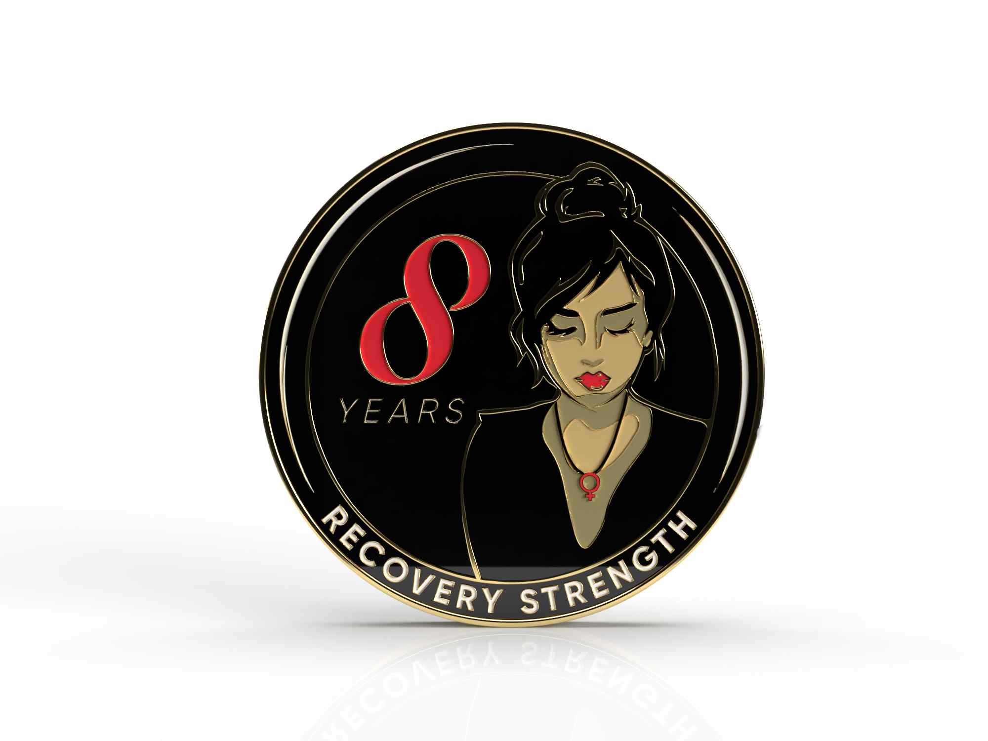 Women of Serenity AA Medallion Comes in Red Gift Box 1-50 Years