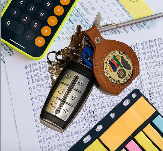 AA Coin Leather Keychain Holder for Sobriety Tokens MY RECOVERY STORE