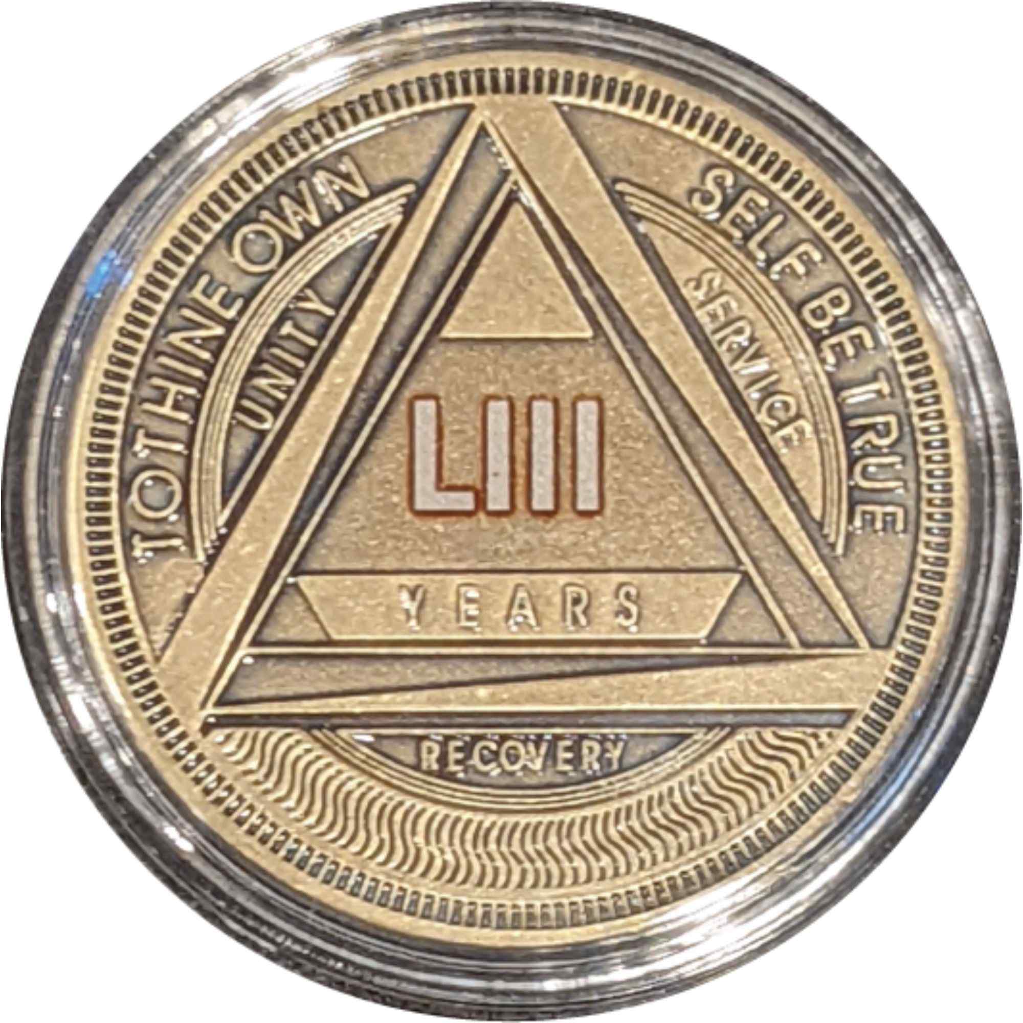 Bronze Roman Numeral up to 60yrs