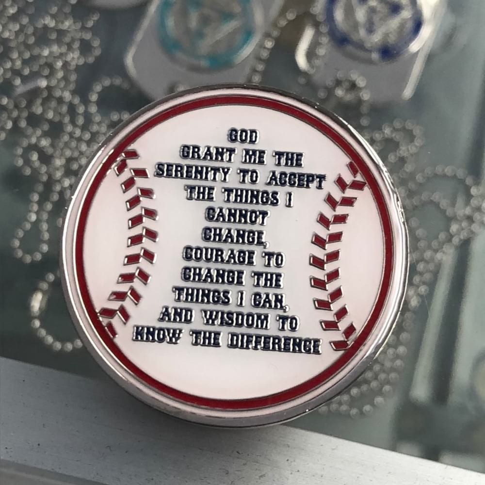 Red Sox AA Coin 1-50yrs Sobriety Chip