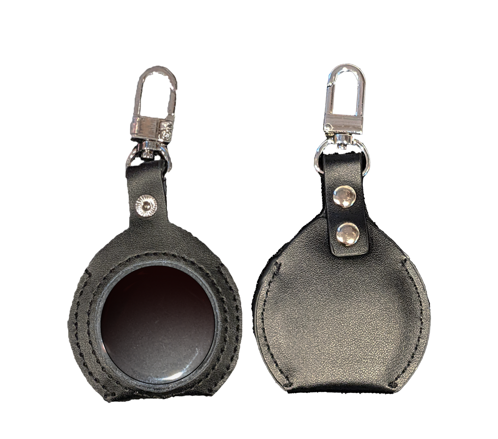 Leather Keychain Holder for any My Recovery Store 40mm medallions.  Available in Black and Brown