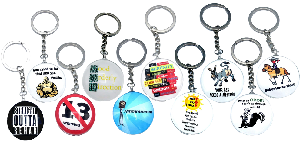 Pack of 10 Bubble Keychains