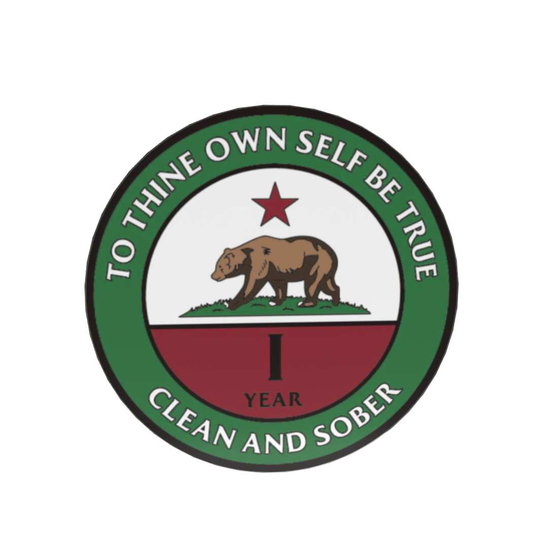 California AA Coin 1-50yrs Sobriety Chip