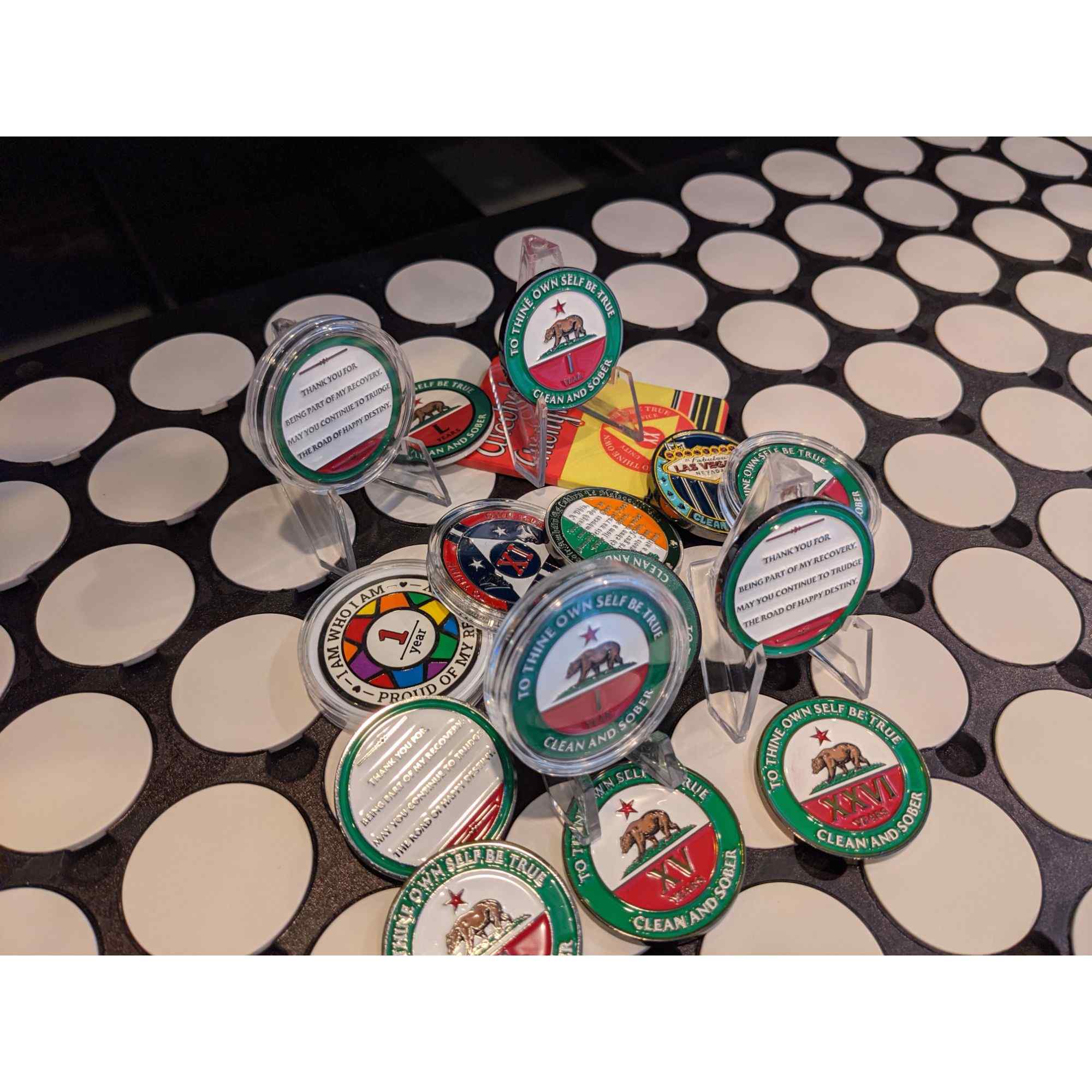 California AA Coin 1-50yrs Sobriety Chip