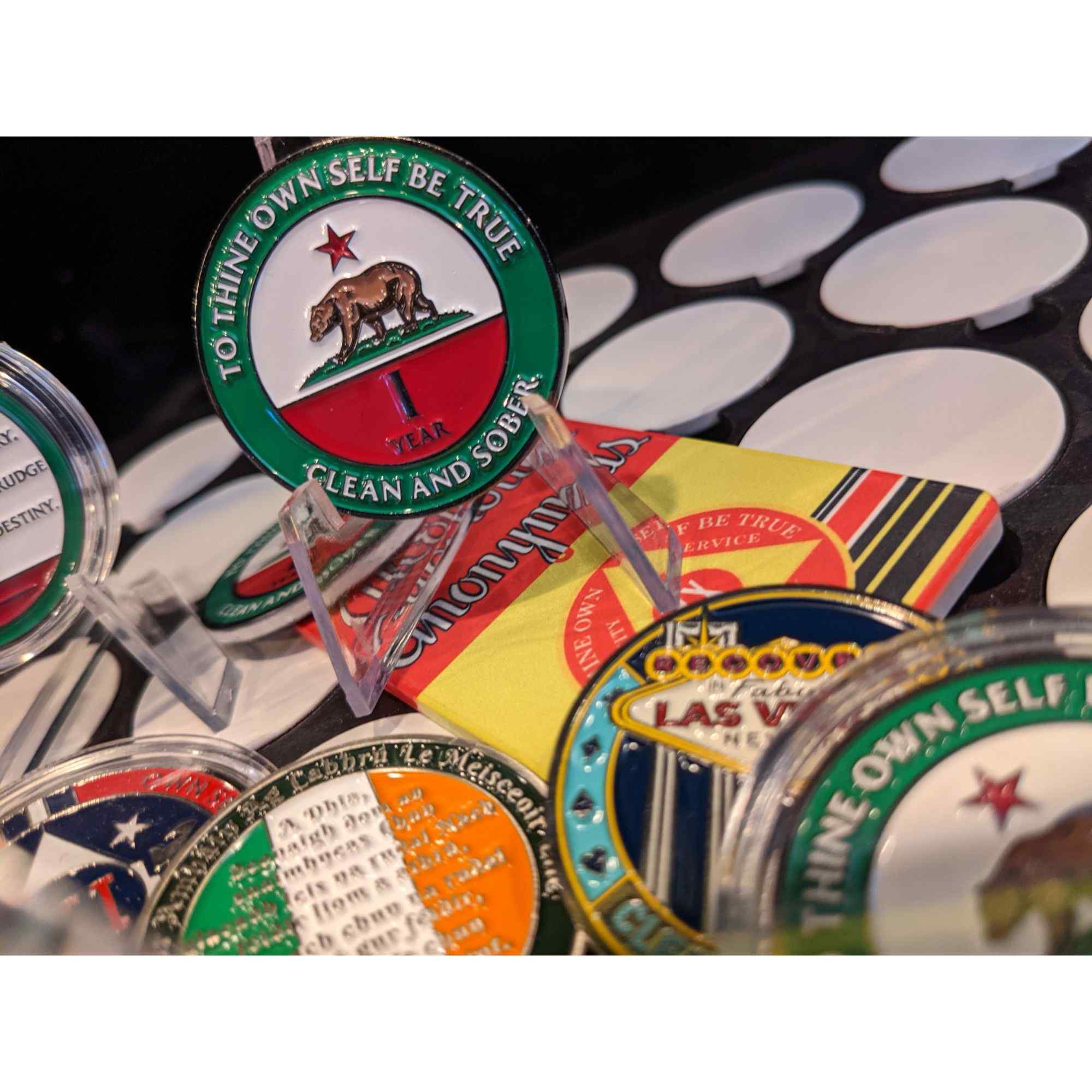 California AA Coin 1-50yrs Sobriety Chip