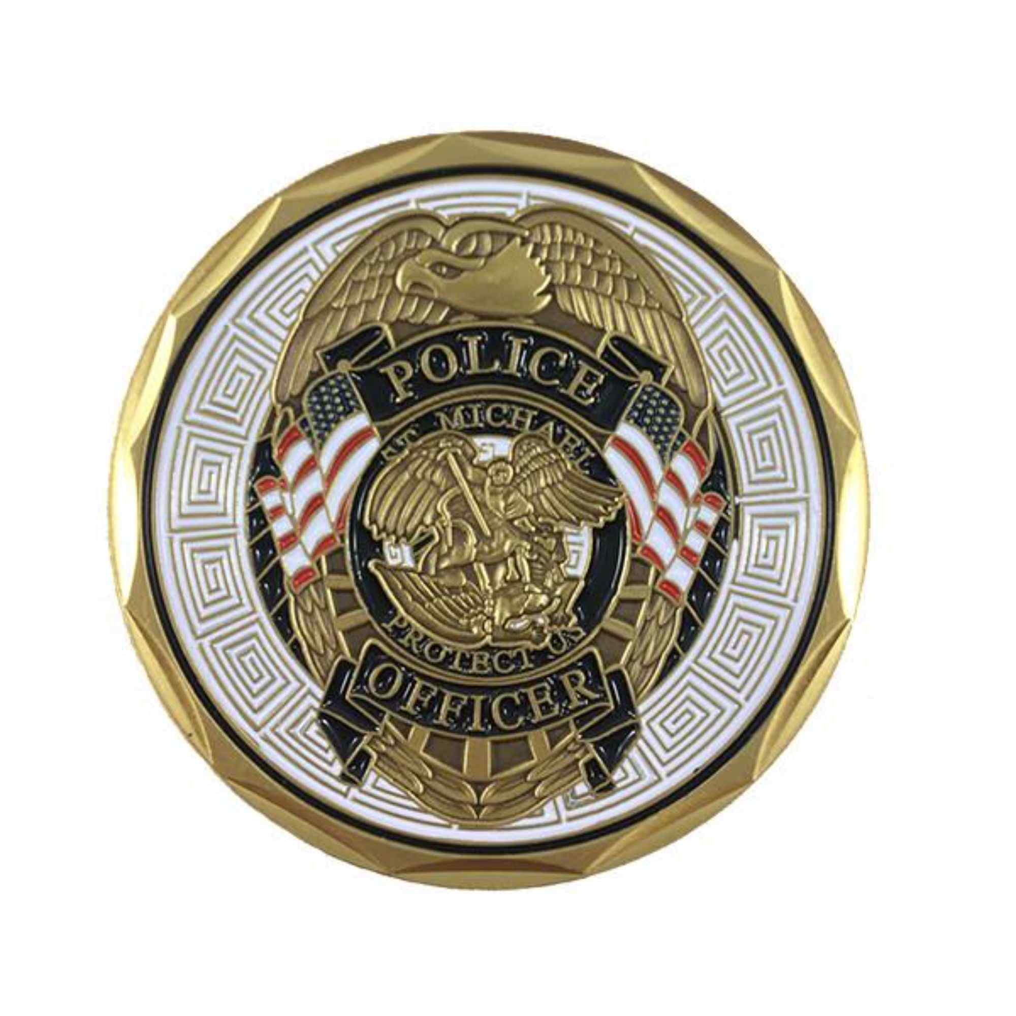 Saint Michael Patron Saint of Police Officers Medallion Police Coin