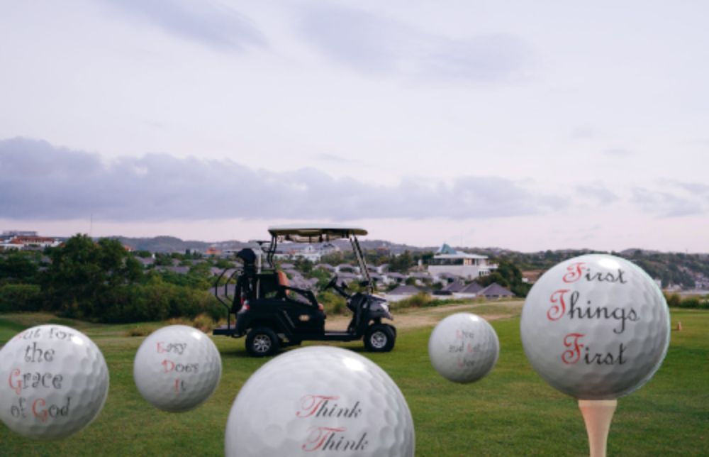 Recovery Themed Golf Balls (sleeve of 4)