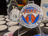 MyRecoveryStore Knicks Basketball Style Medallion AA Yearly Chip for Alcoholics Anonymous (Years 1-5) Comes Inside Its Own Blue Gift Box