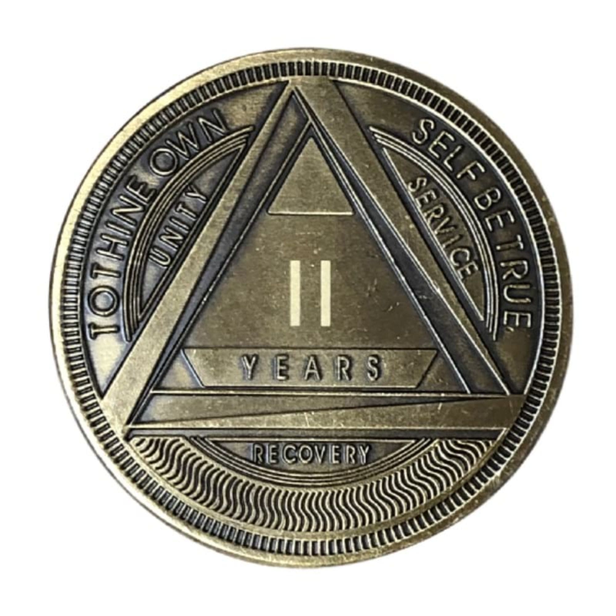 Bronze AA Coin 1-60yrs Sobriety Chip