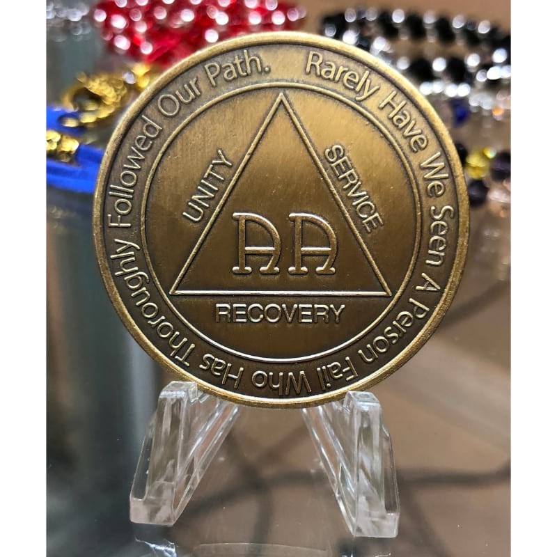 MRS Yearly 1-60 Years Sobriety Chip for Alcoholics Anonymous