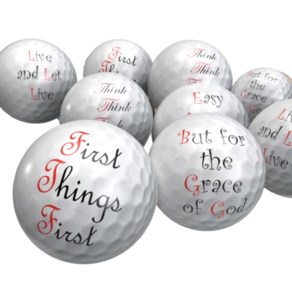 Recovery Themed Golf Balls (sleeve of 4) — MY RECOVERY STORE
