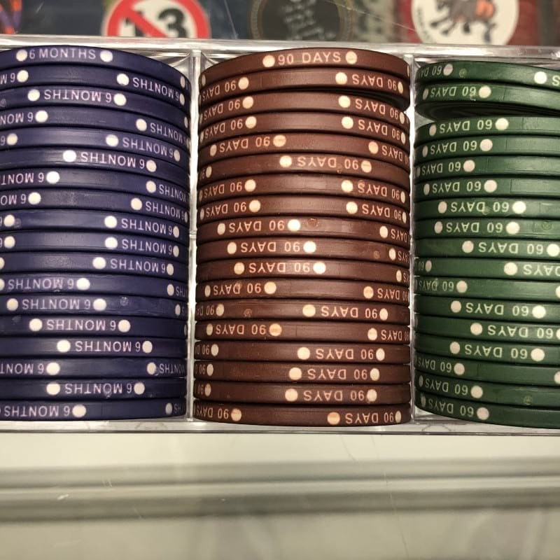 5-Piece Complete NA Sobriety Chip Set