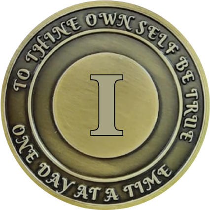 No Matter What Club AA Medallion 24hrs-60yrs Sobriety Chip W/ Gift Box