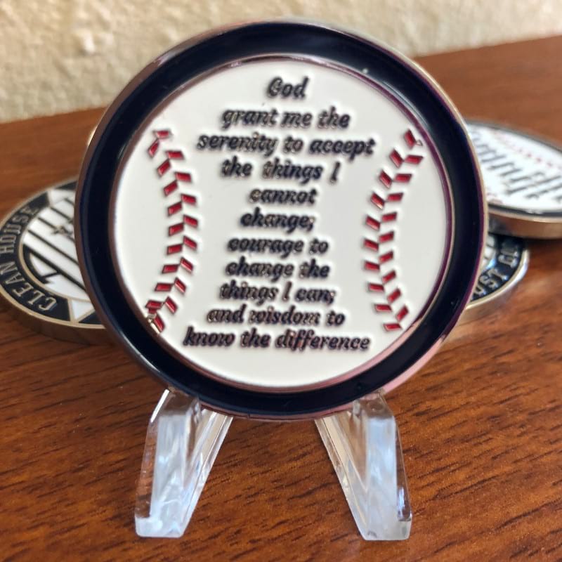 NY Yankee AA Coin 1-50yrs Sobriety Chip