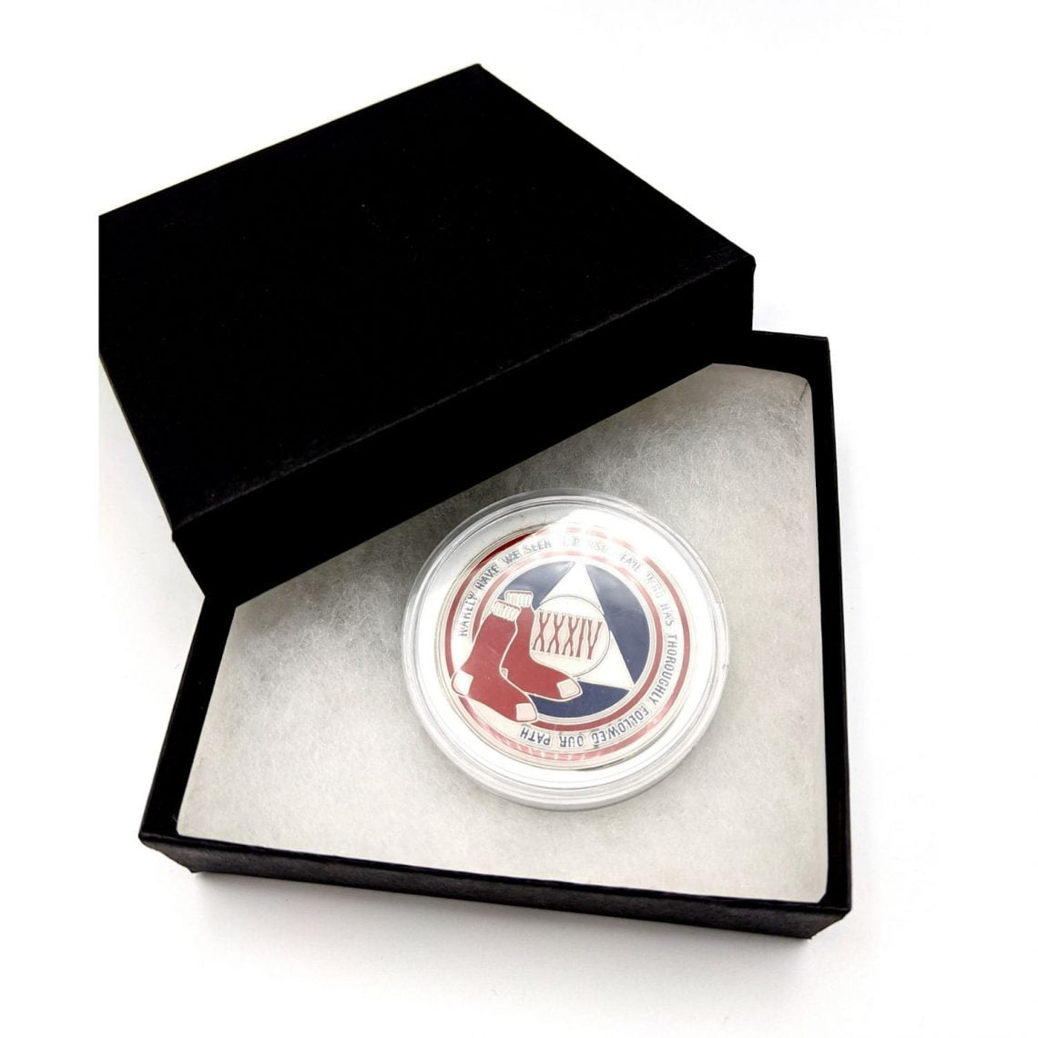 Red Sox AA Coin 1-50yrs Sobriety Chip
