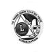 Silver and Black Raider Pirate Alcoholics Anonymous AA Chip (Copy)