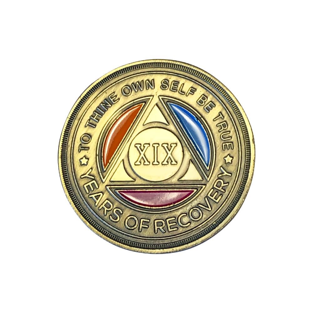 Tri Color Yearly Medallion