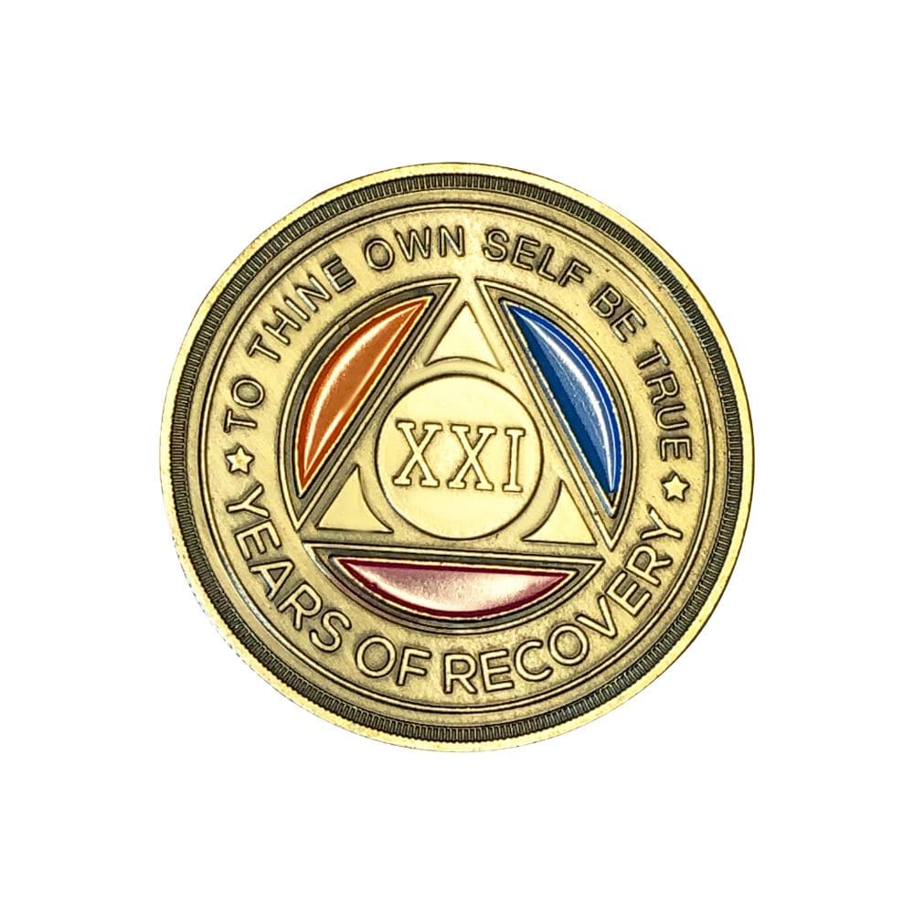 Tri Color Yearly Medallion