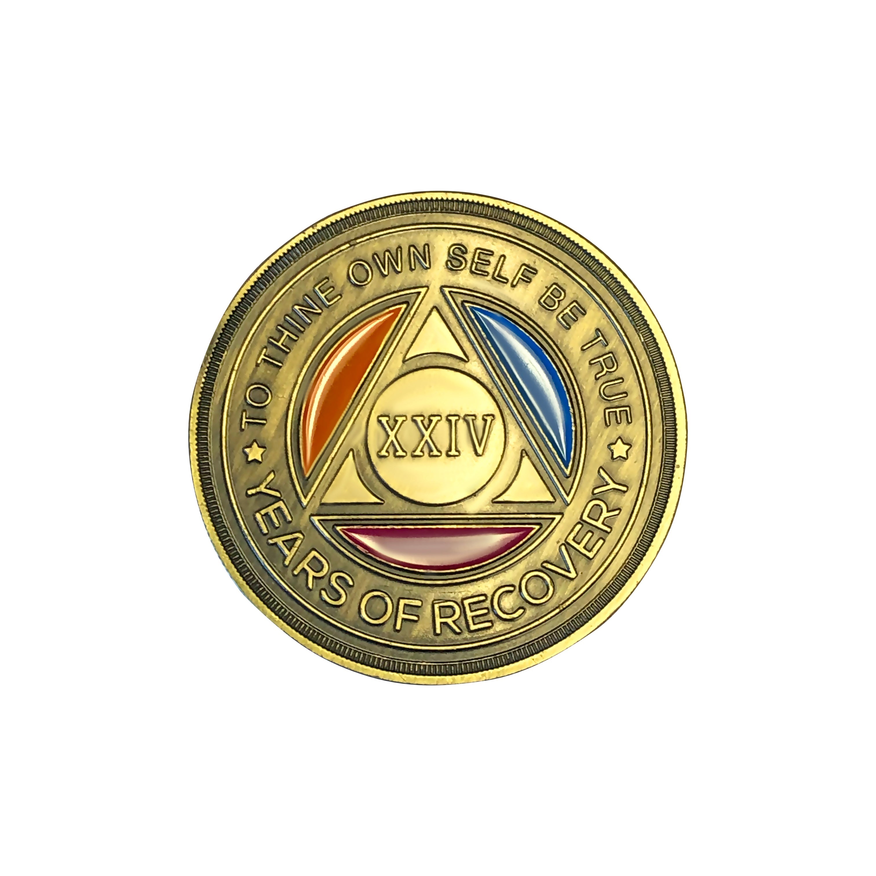 Tri Color Yearly Medallion