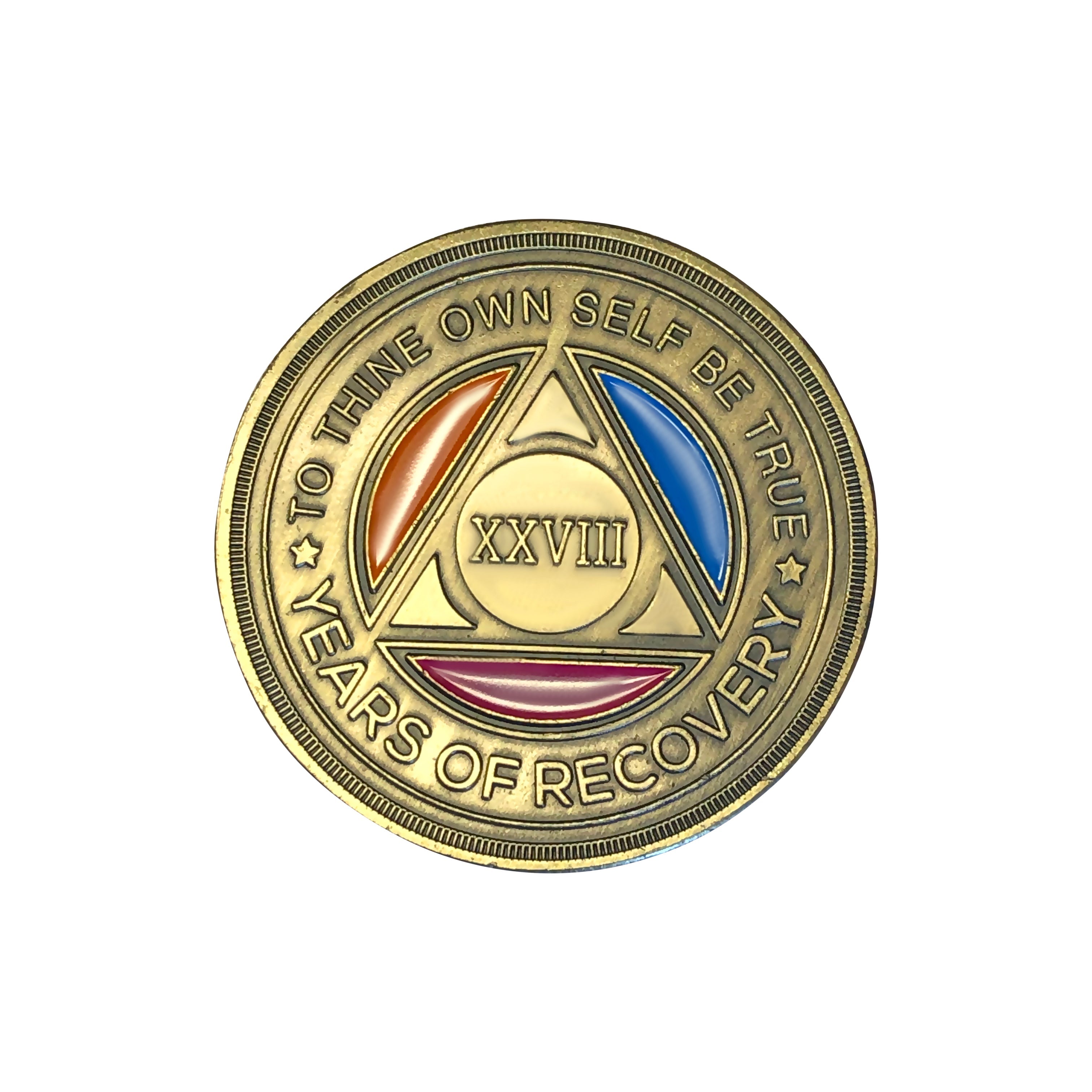 Tri Color Yearly Medallion