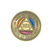 Tri Color Yearly Medallion