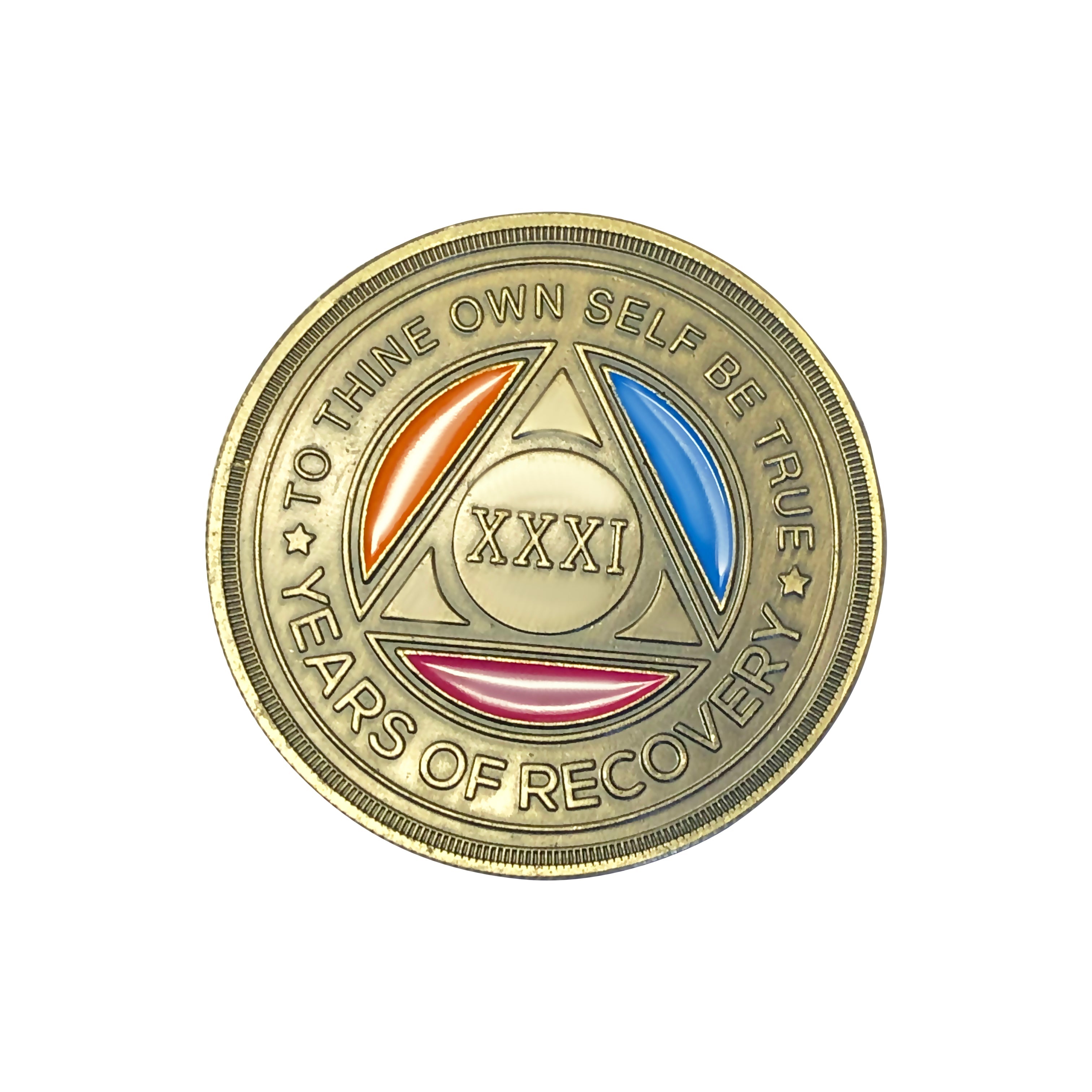 Tri Color Yearly Medallion