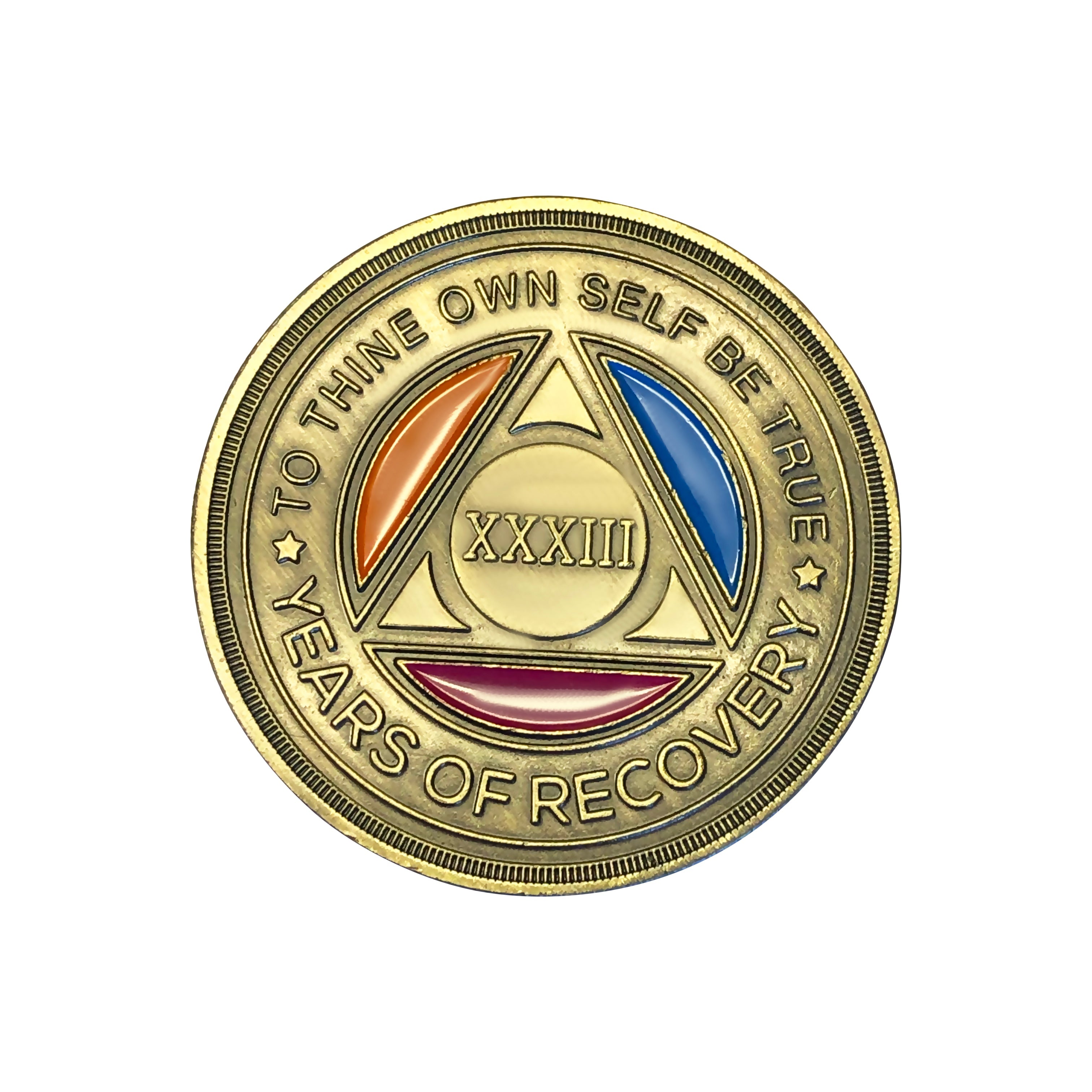Tri Color Yearly Medallion