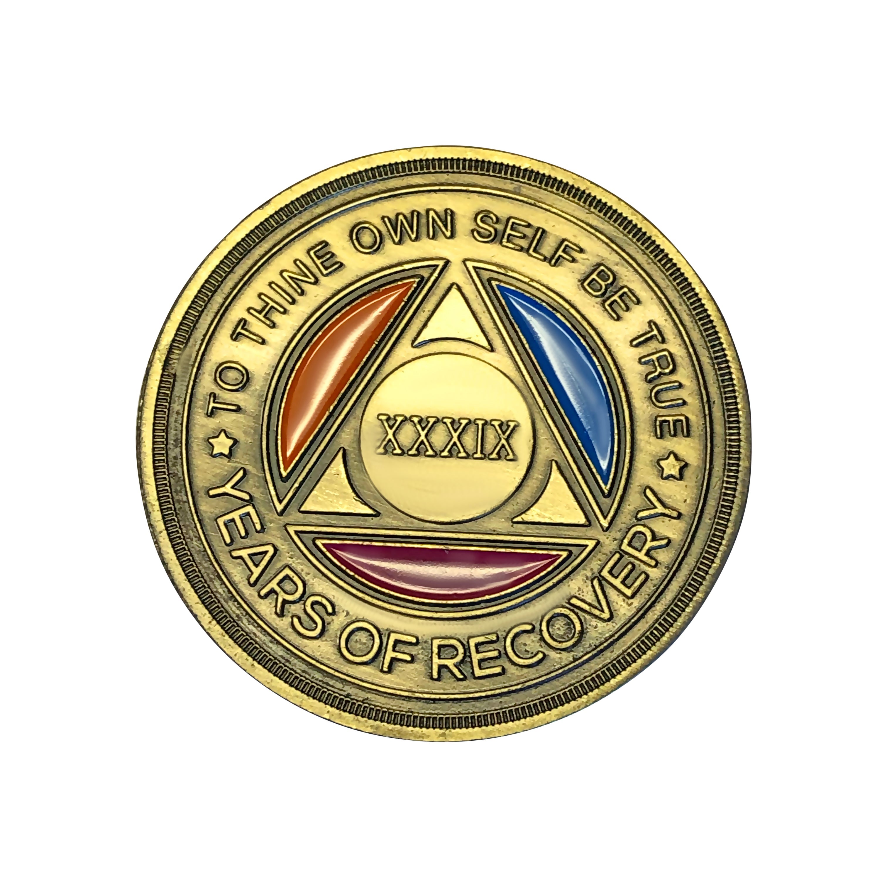 Tri Color Yearly Medallion
