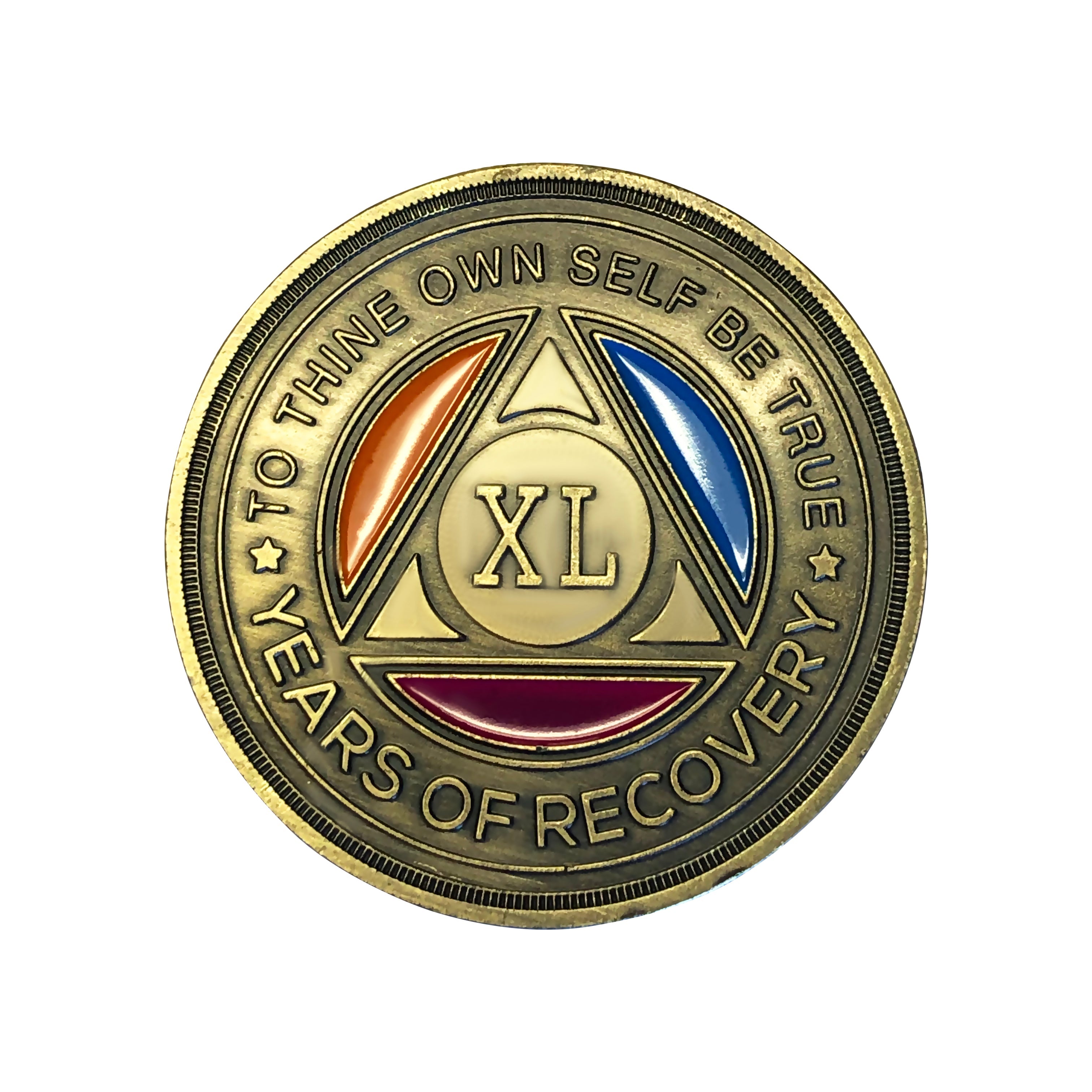 Tri Color Yearly Medallion