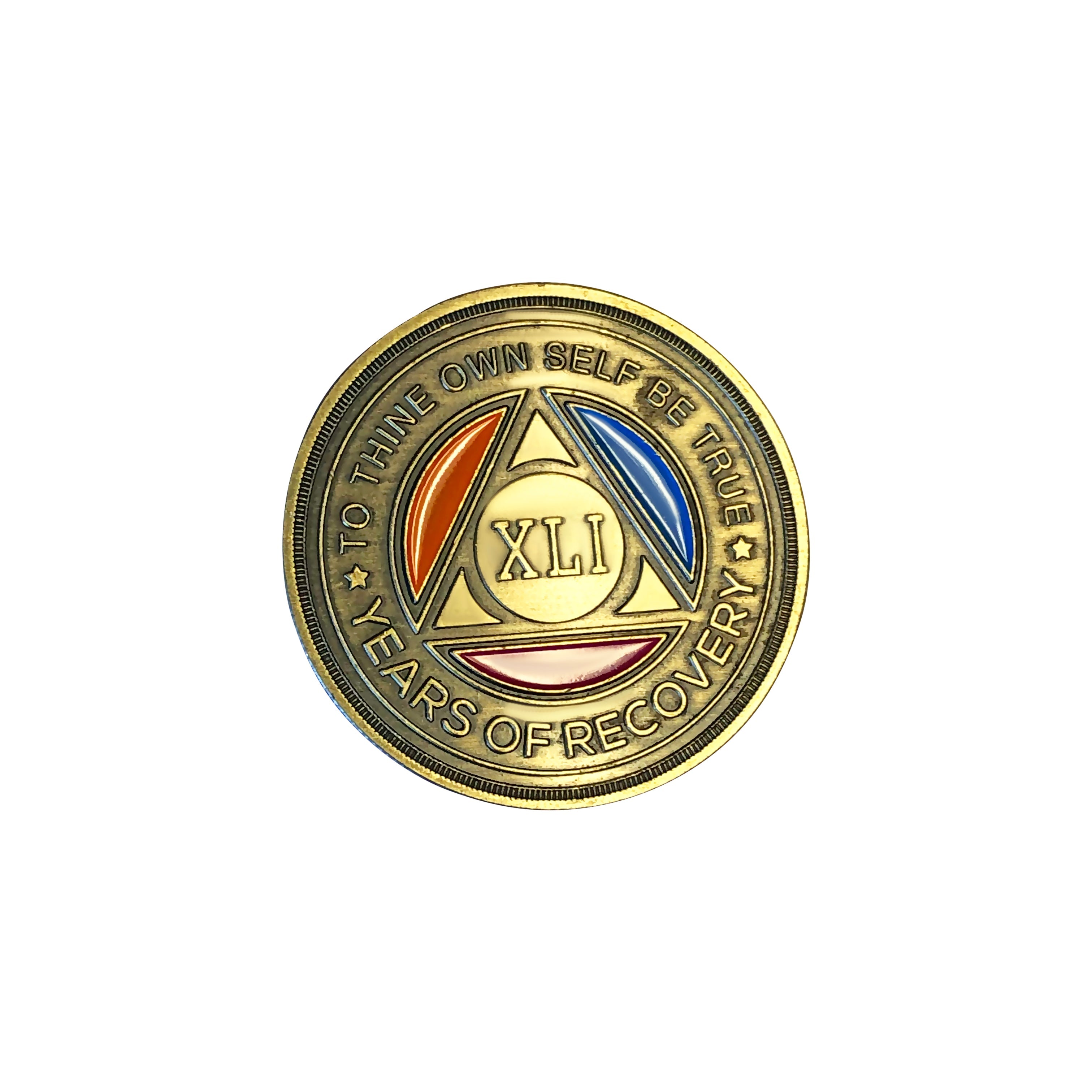 Tri Color Yearly Medallion