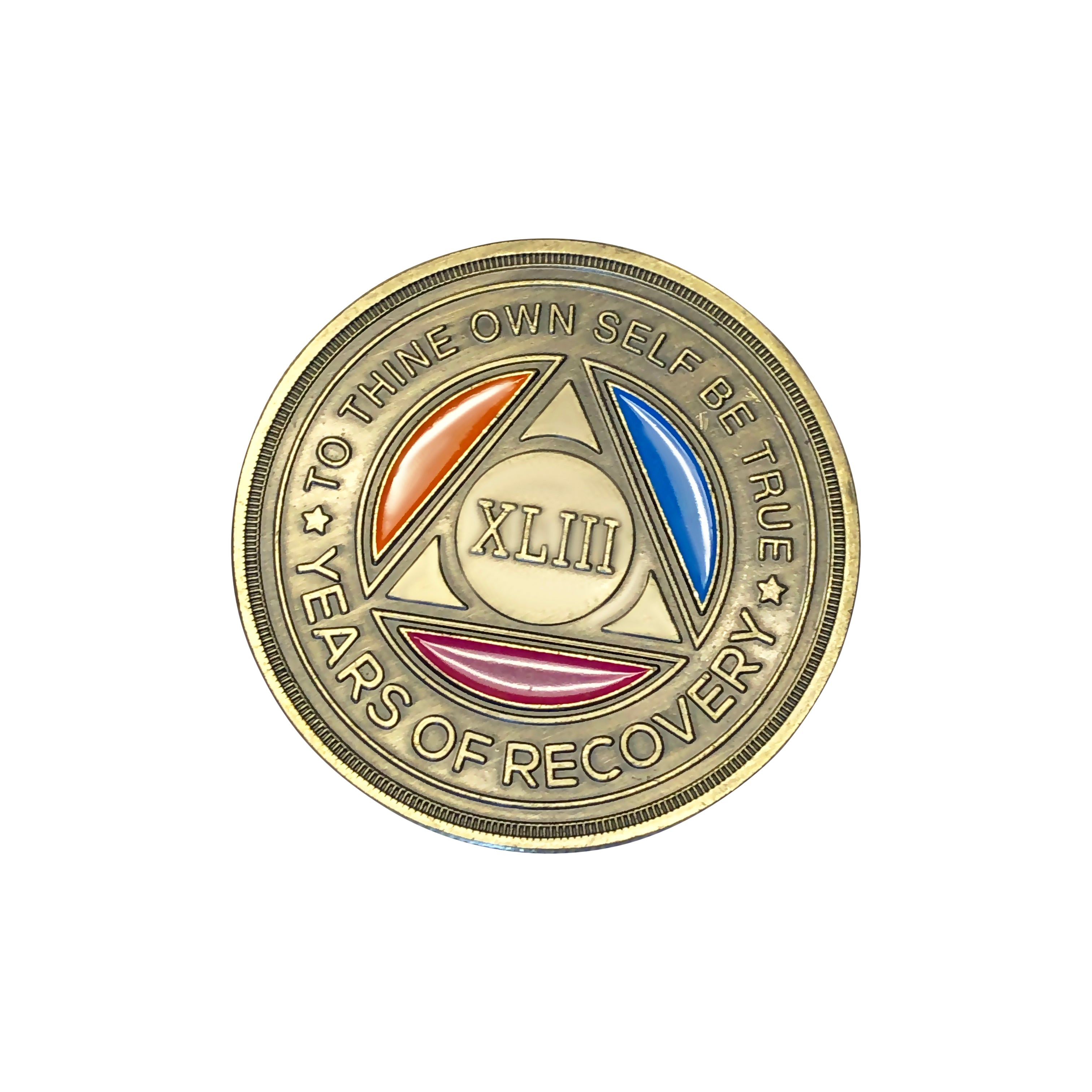 Tri Color Yearly Medallion
