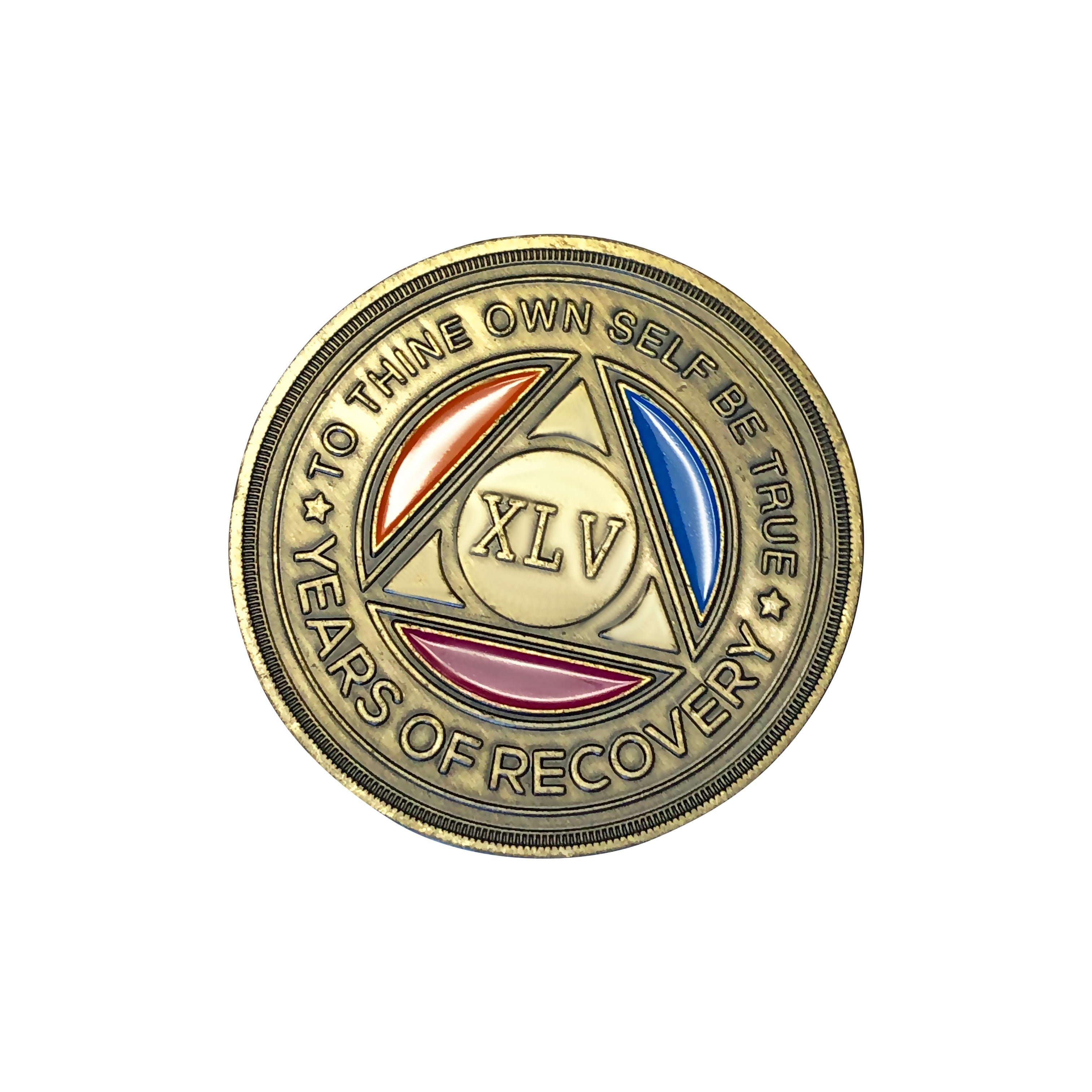 Tri Color Yearly Medallion