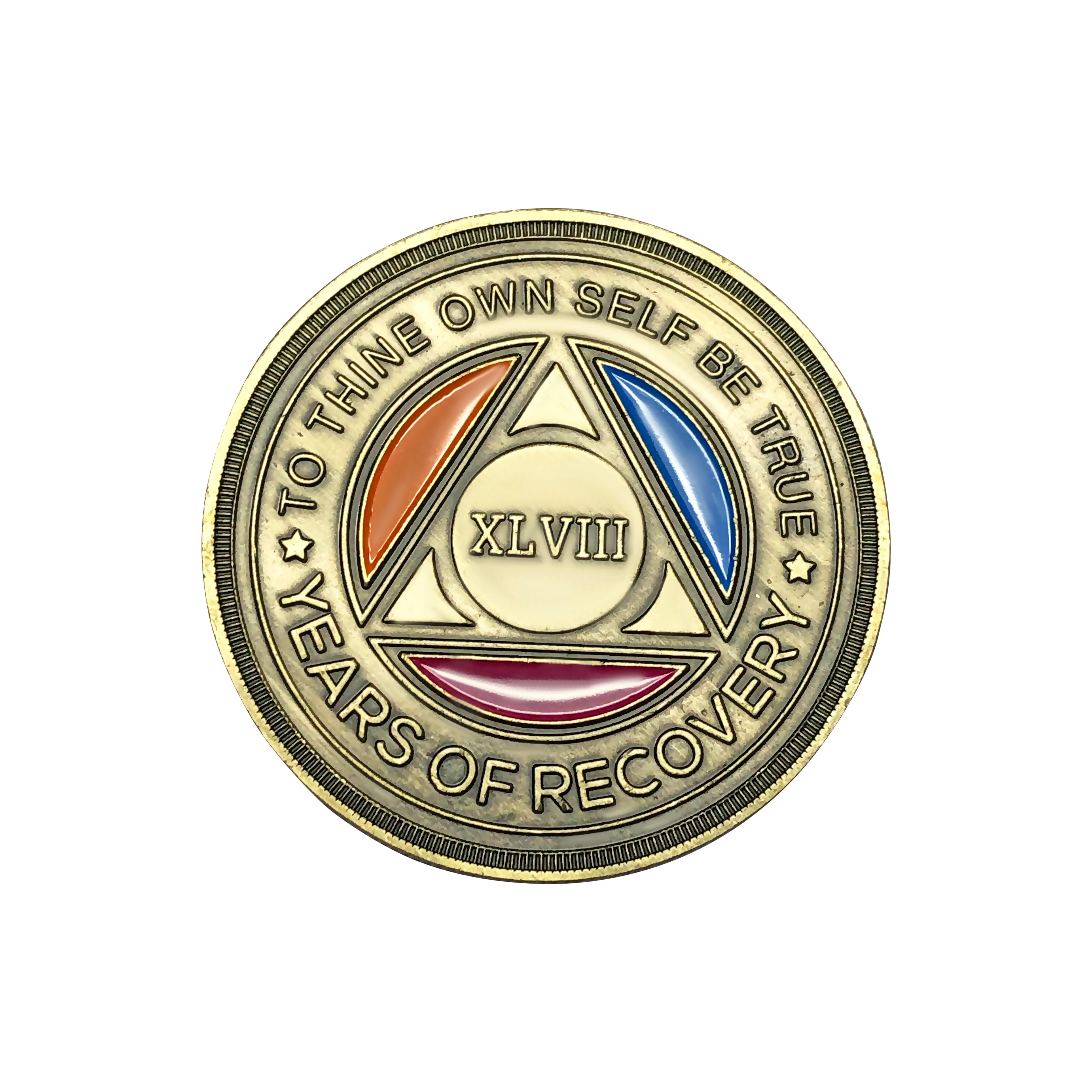 Tri Color Yearly Medallion