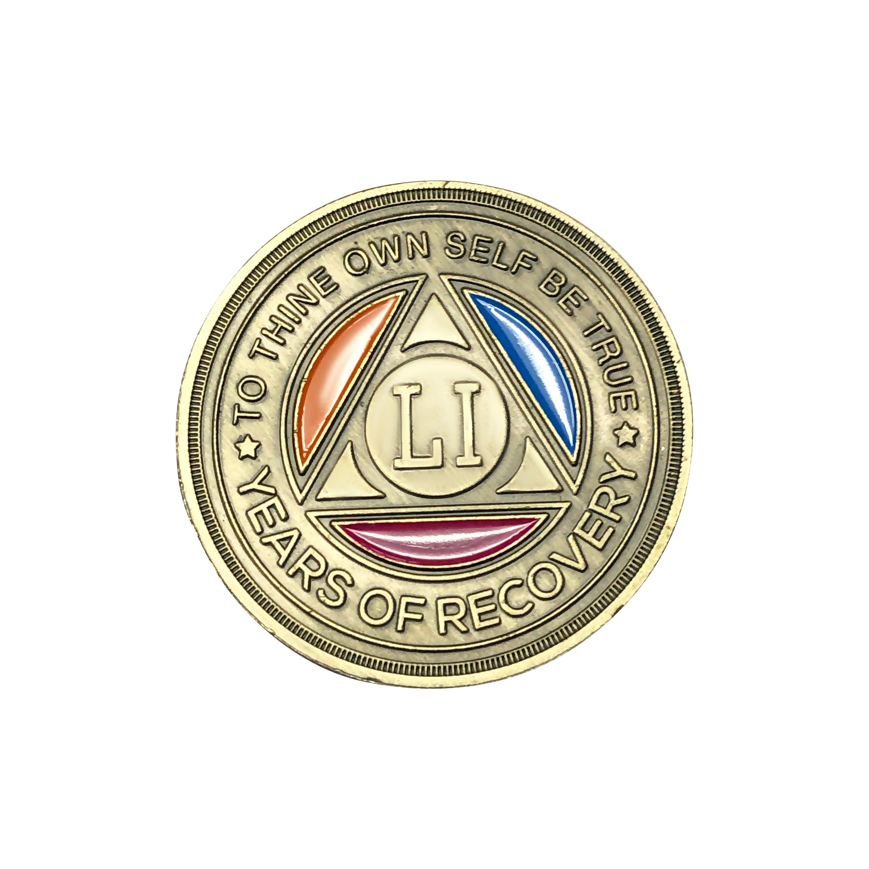 Tri Color Yearly Medallion