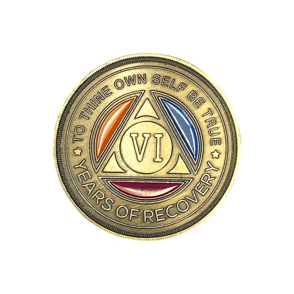 Tri Color Yearly Medallion